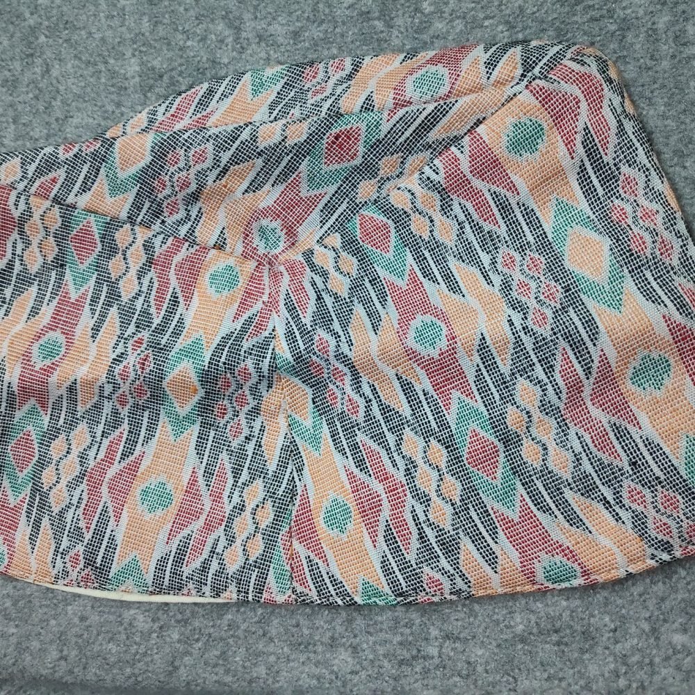 Dhaka Shawl, Indigo and Saffron