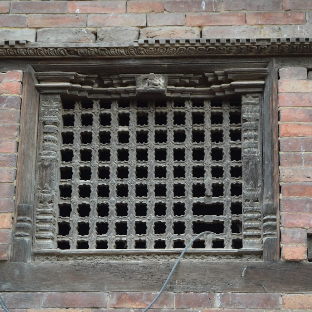 Newari Lattice Window Panel