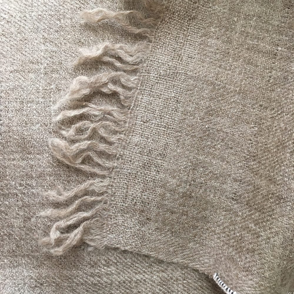Pashmina-Silk Blend Stole, Madder Red
