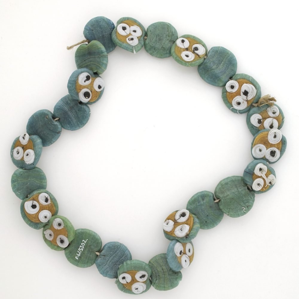 Pote Necklace, Seven Strand Green